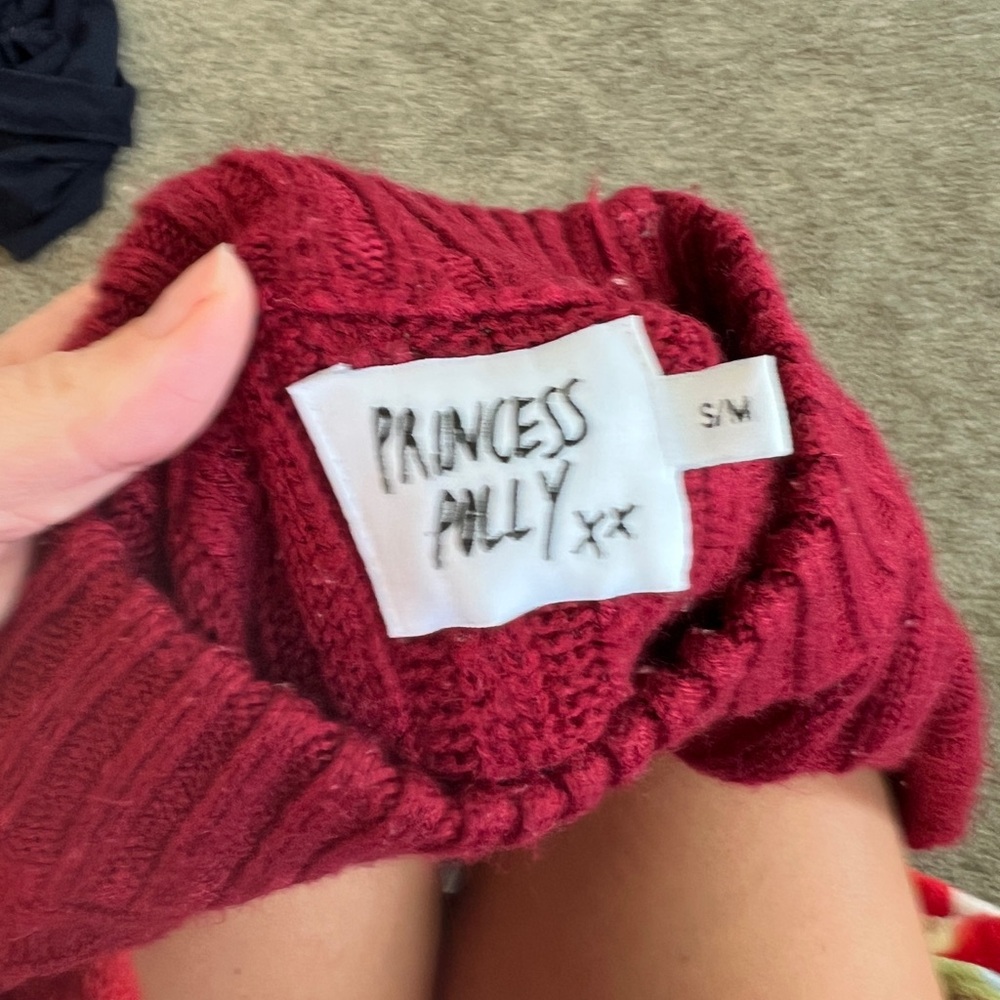 Princess Polly red oversized sweater dress - Picture 2 of 2